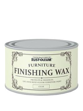 Product photograph of Rust-oleum Furniture Finishing Wax Clear 400ml from very.co.uk