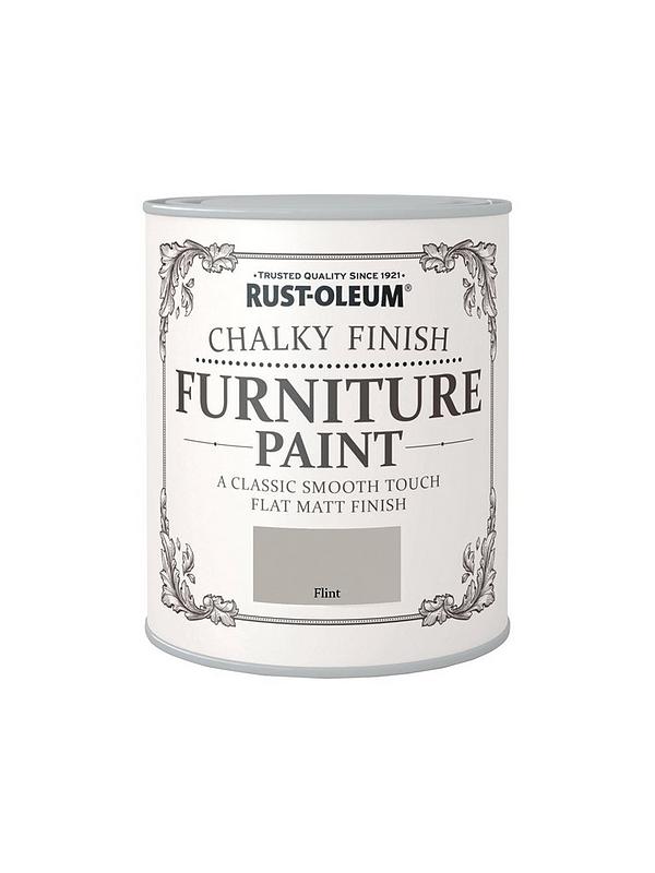 Rust Oleum Chalky Finish Furniture Paint Flint 750ml Very Co Uk - Rustoleum Furniture Paint Colour Chart Uk