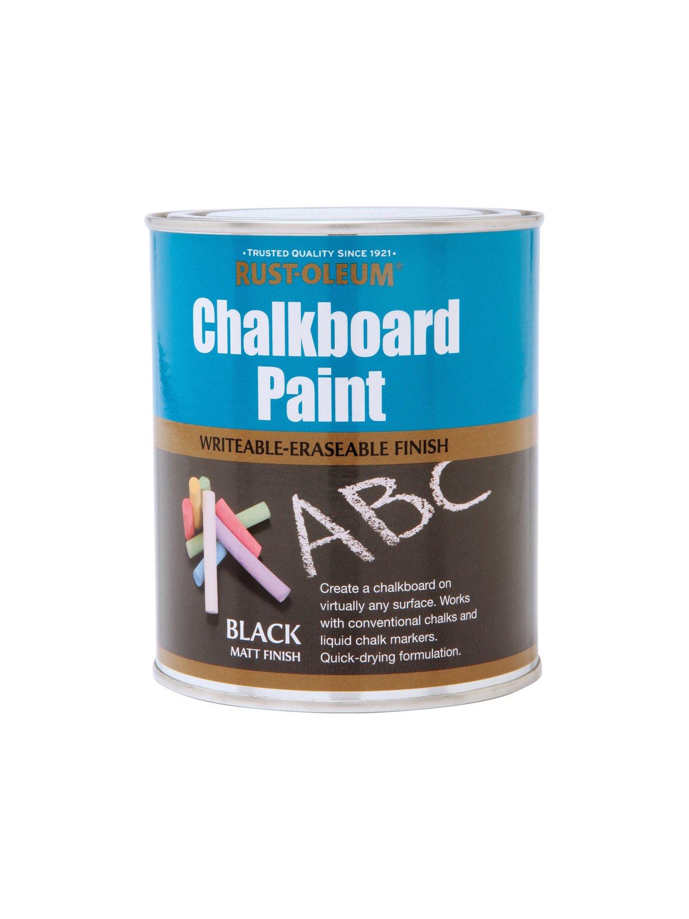 Image 2 of 3 of Rust-Oleum Chalkboard Paint Black Matt 750ml