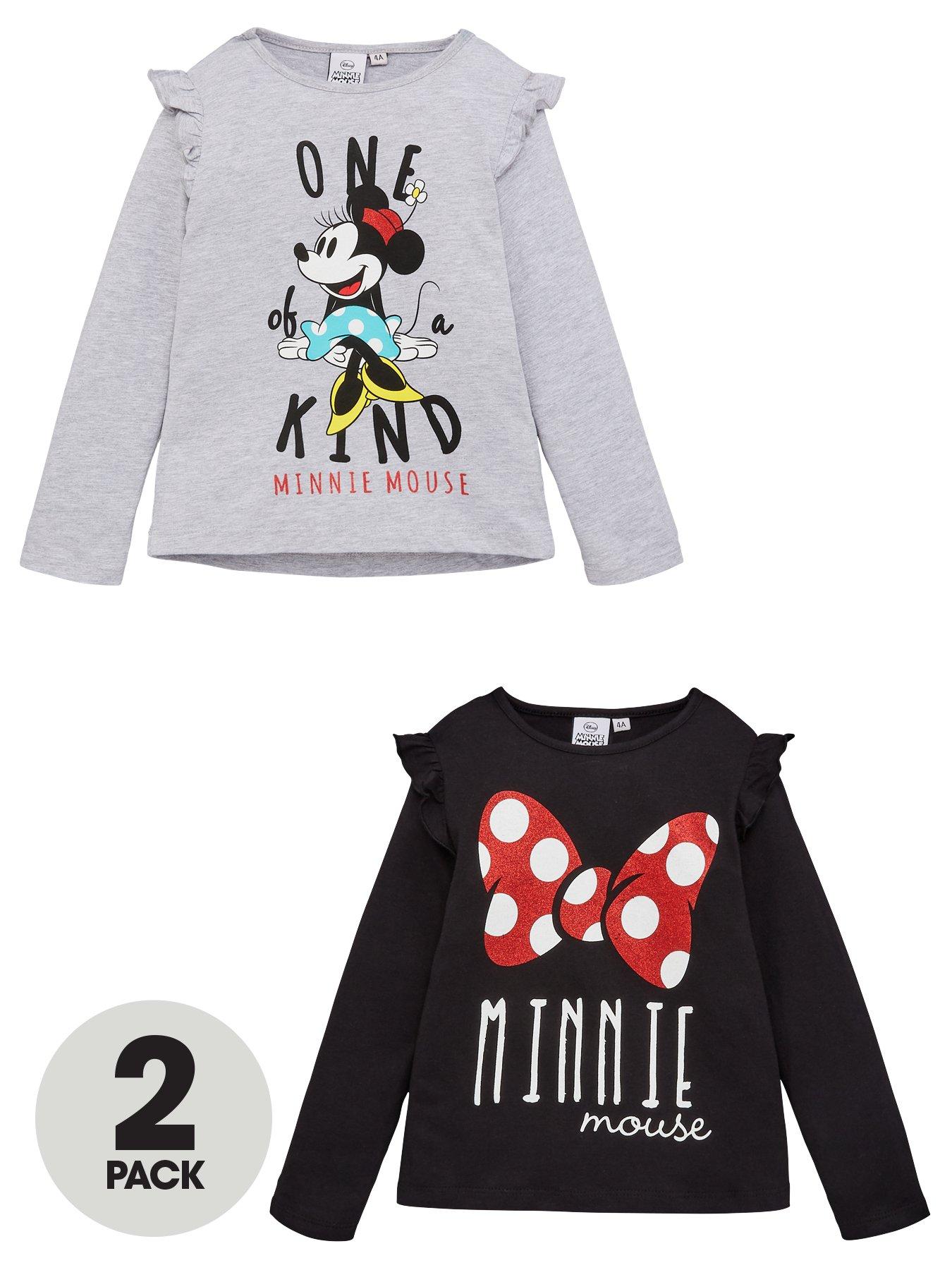 Minnie Mouse Girl 2 Pack Long Sleeve Frill T-Shirts review