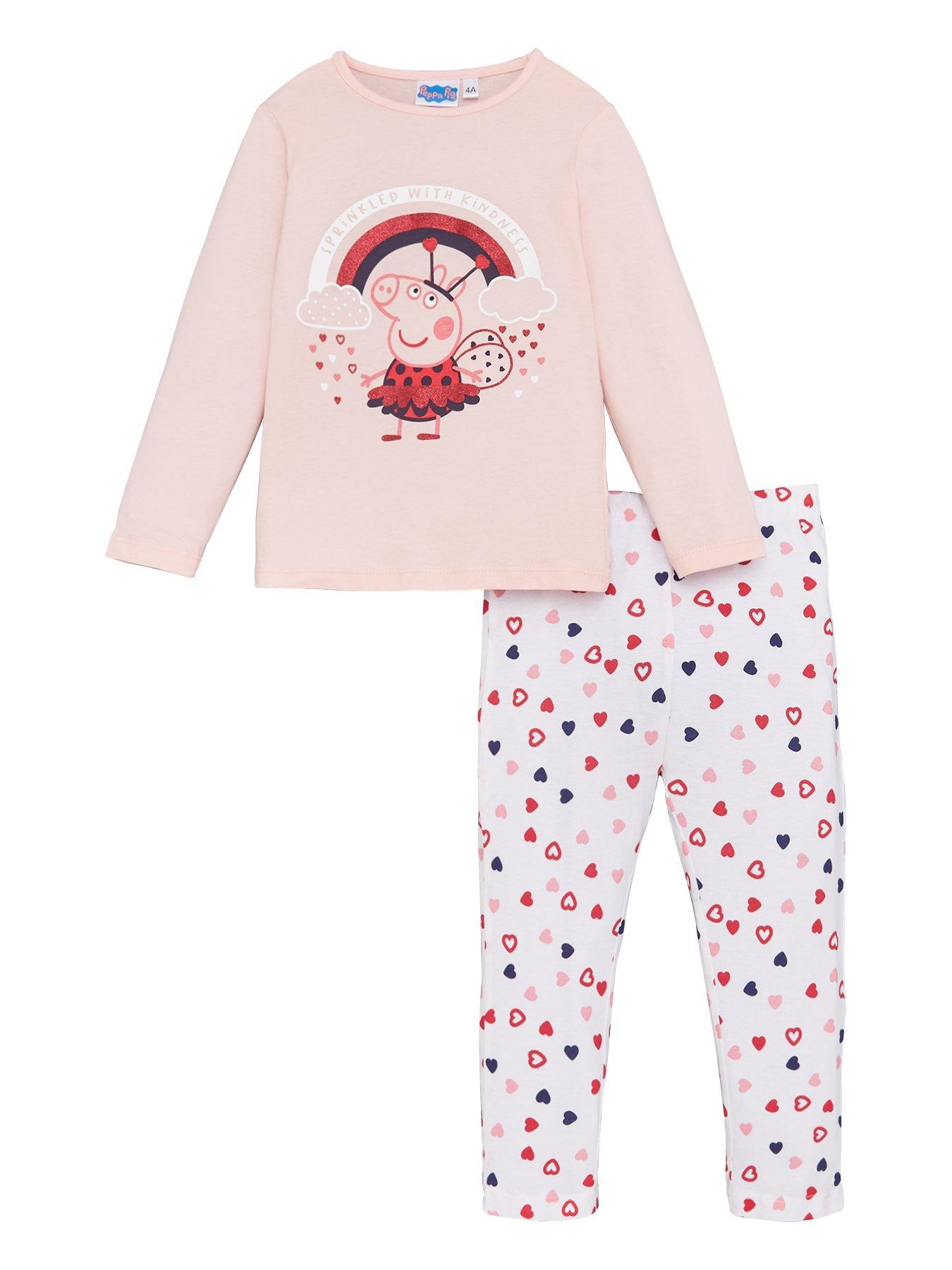 Peppa Pig Girls Peppa Glitter Print Pyjamas review