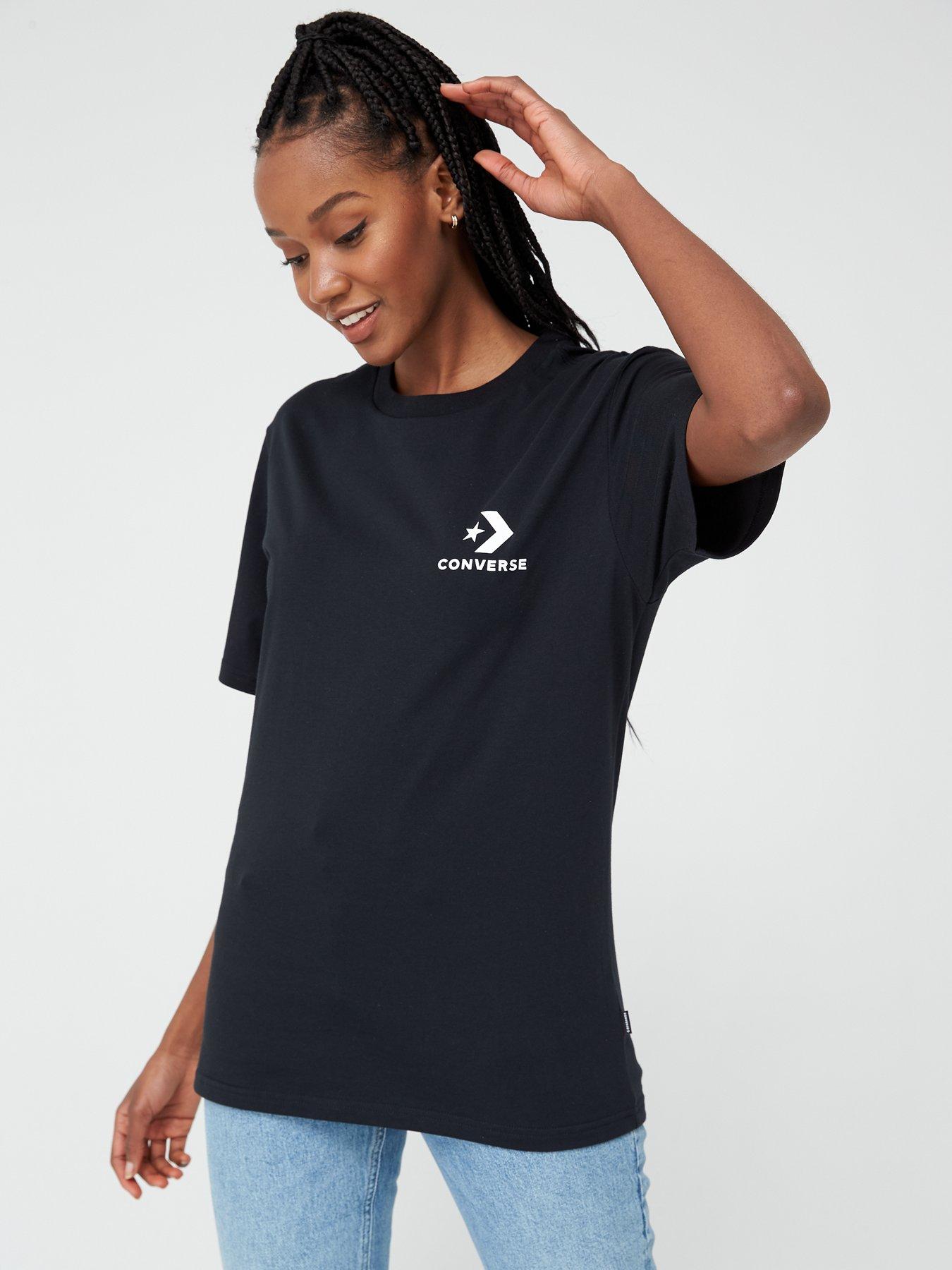 black converse t shirt