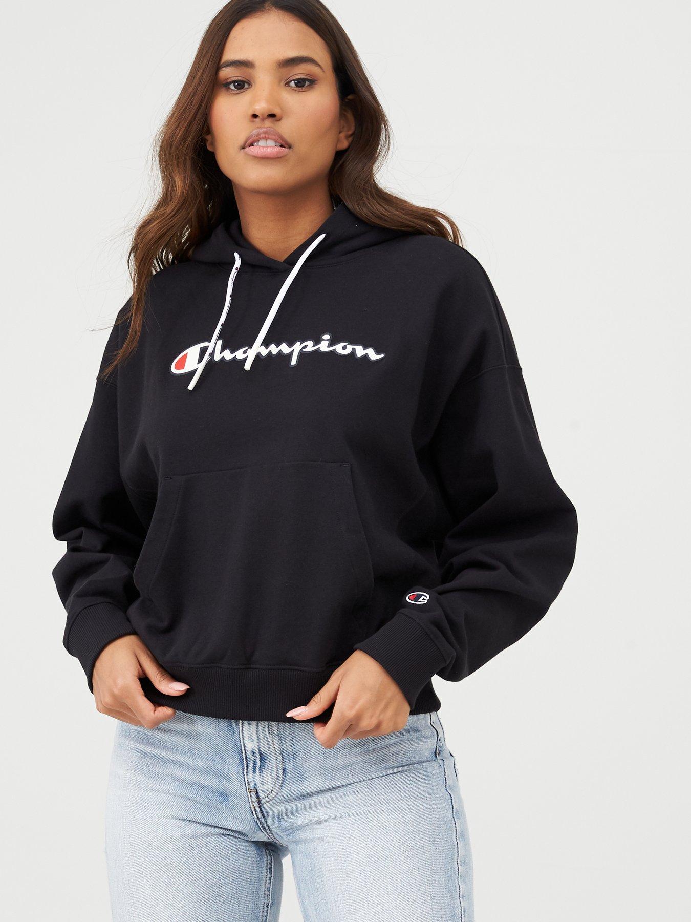 Champion Hooded Sweatshirt - Black 