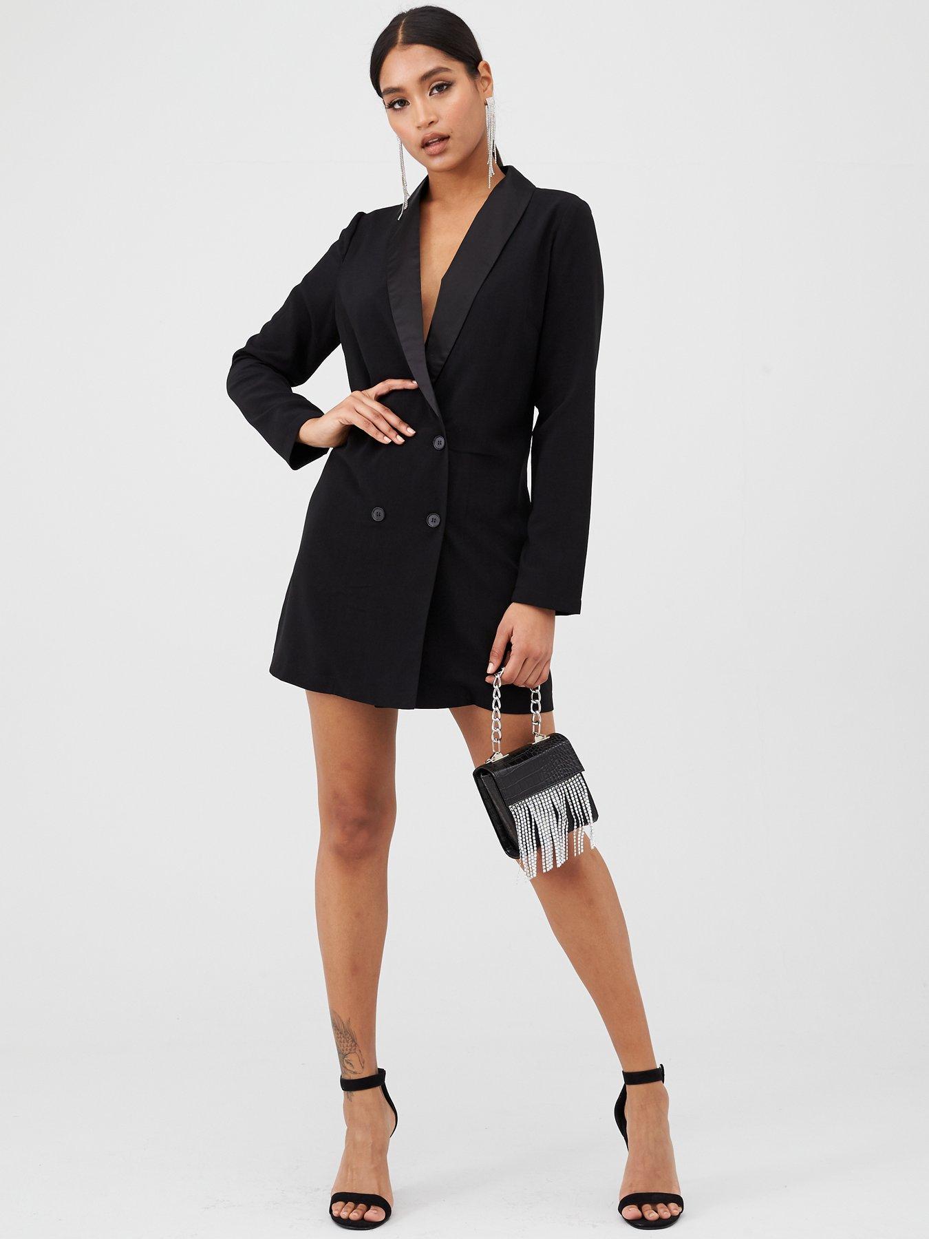 black blazer dress