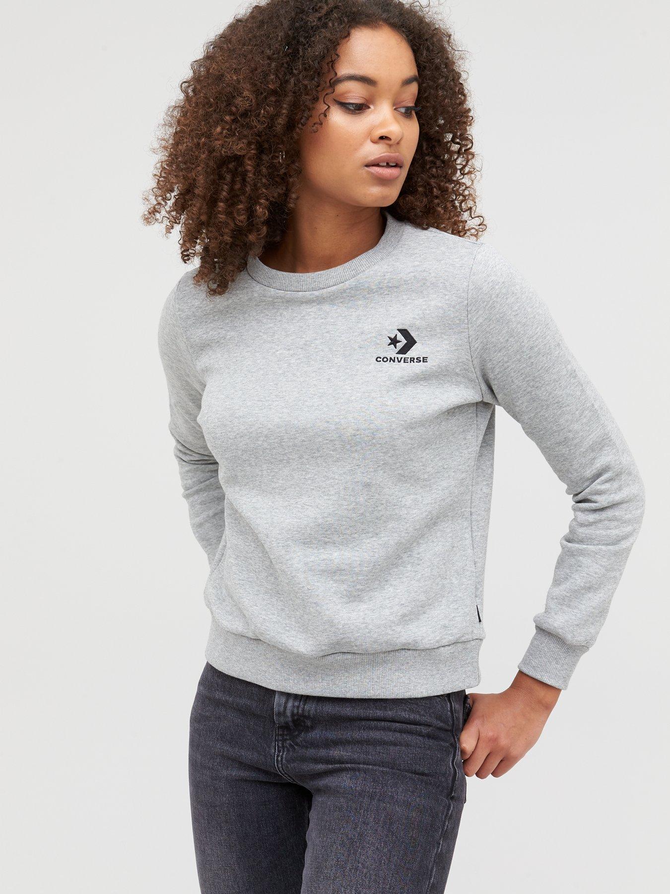 converse grey sweatshirt