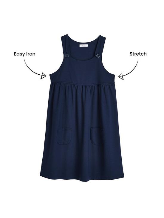 back image of v-by-very-girls-2-pack-jersey-school-pinafore-navy