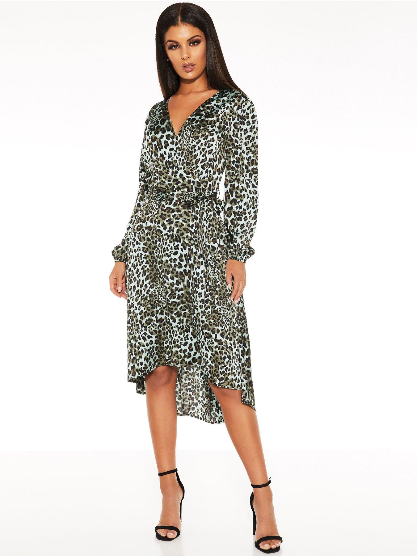 quiz black and green dress
