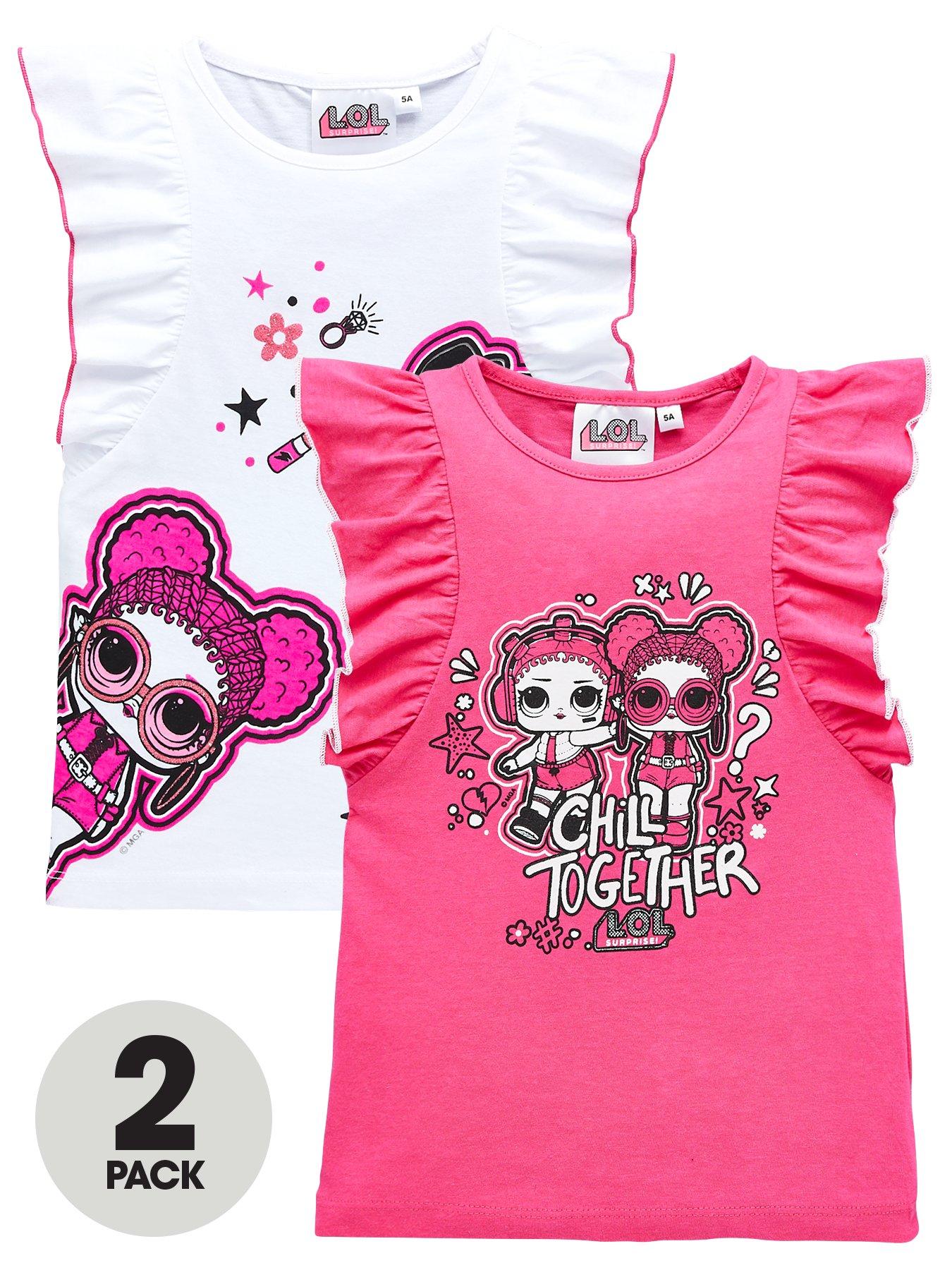 L.O.L Surprise! Girls 2 Pack Short Sleeve T-Shirts review