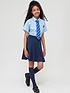  image of v-by-very-girls-2-pack-jersey-school-skater-skirts-navy