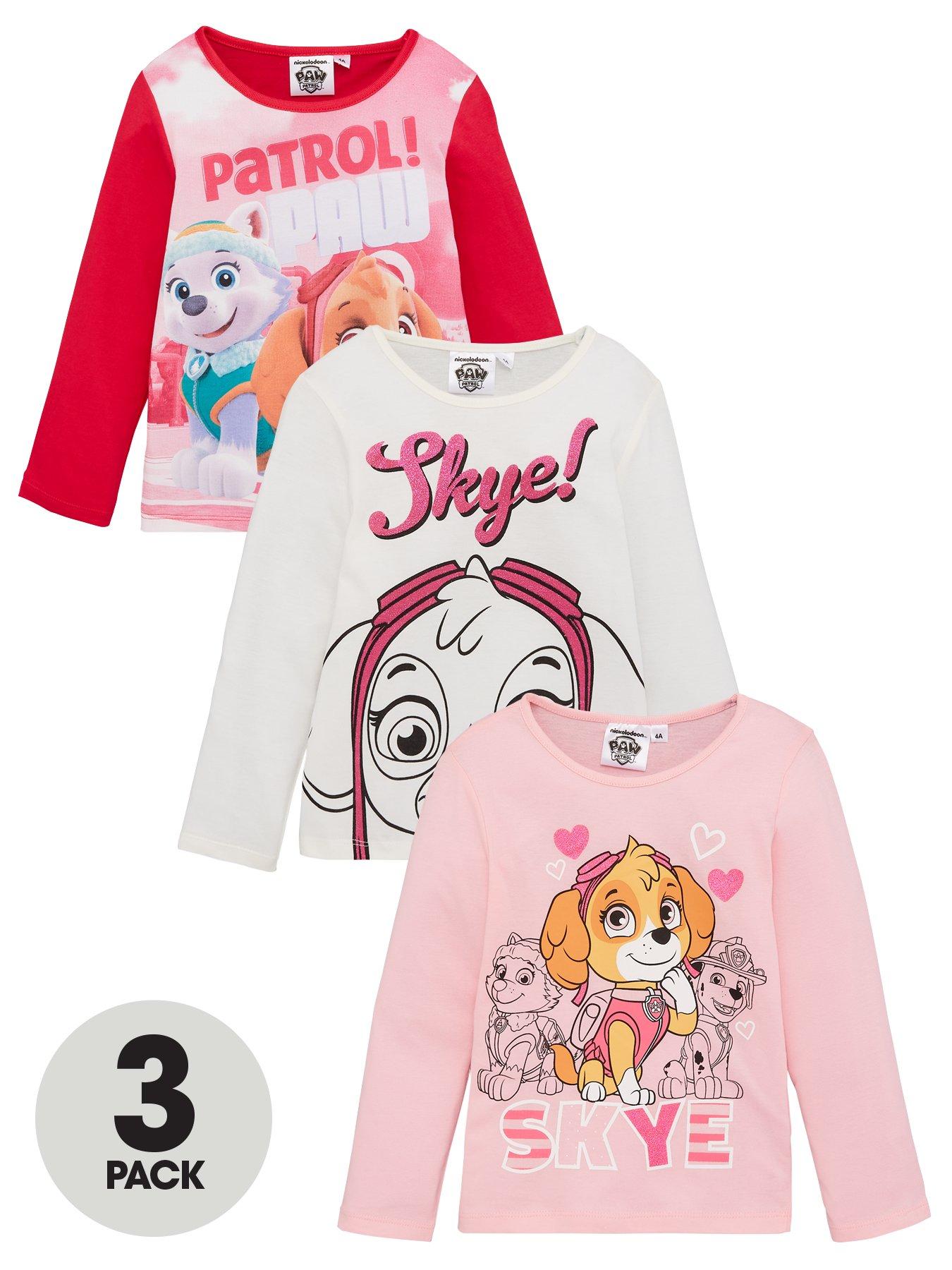 Paw Patrol Girls 3 Pack Long Sleeves T-Shirts review