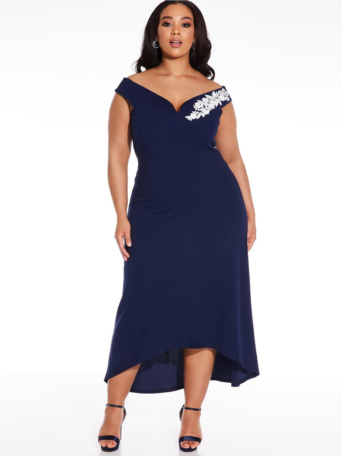 plus size bardot dresses uk