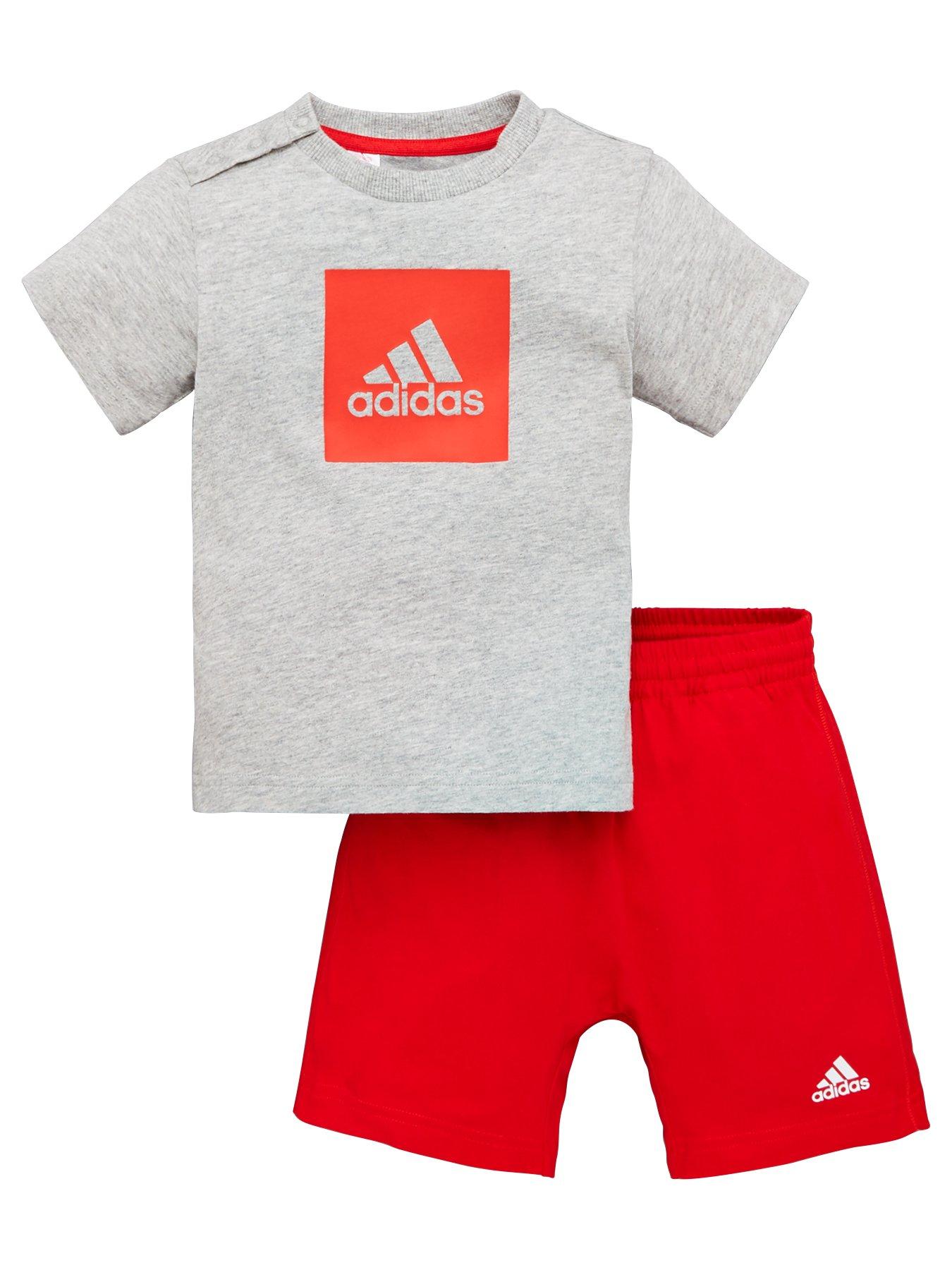 adidas infant tracksuit red