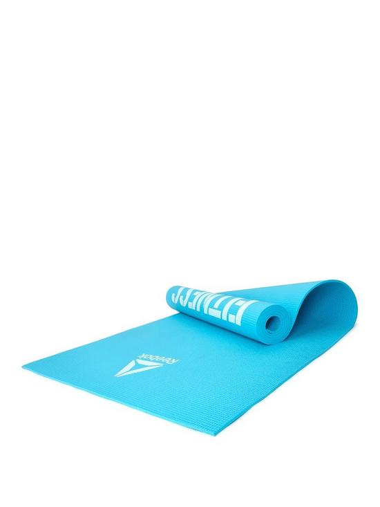 front image of reebok-fitness-mat-blue-love