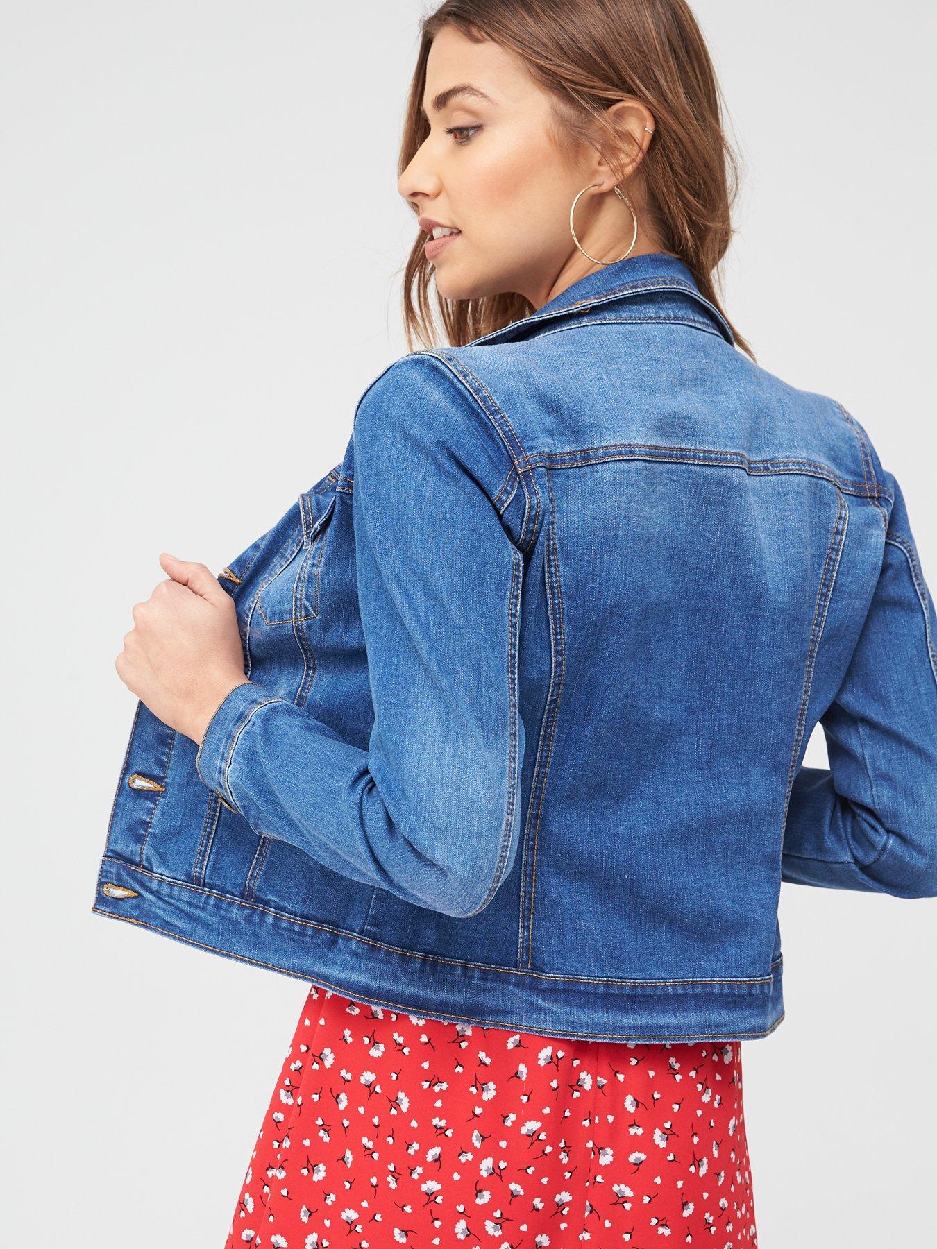 oasis light wash denim jacket