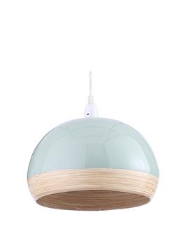 Product photograph of Everyday Hampton Bamboo Easy-fit Lightshade Ndash Sage Green from very.co.uk