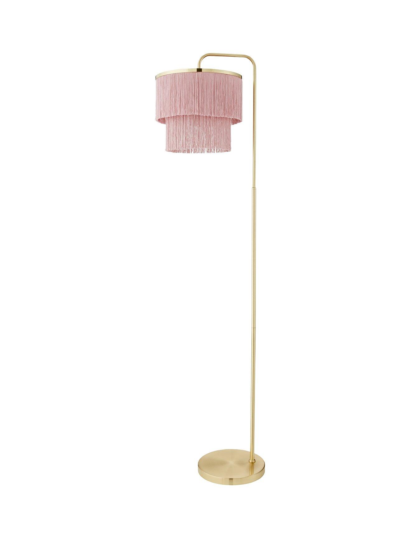 Pink deals fringe lamp