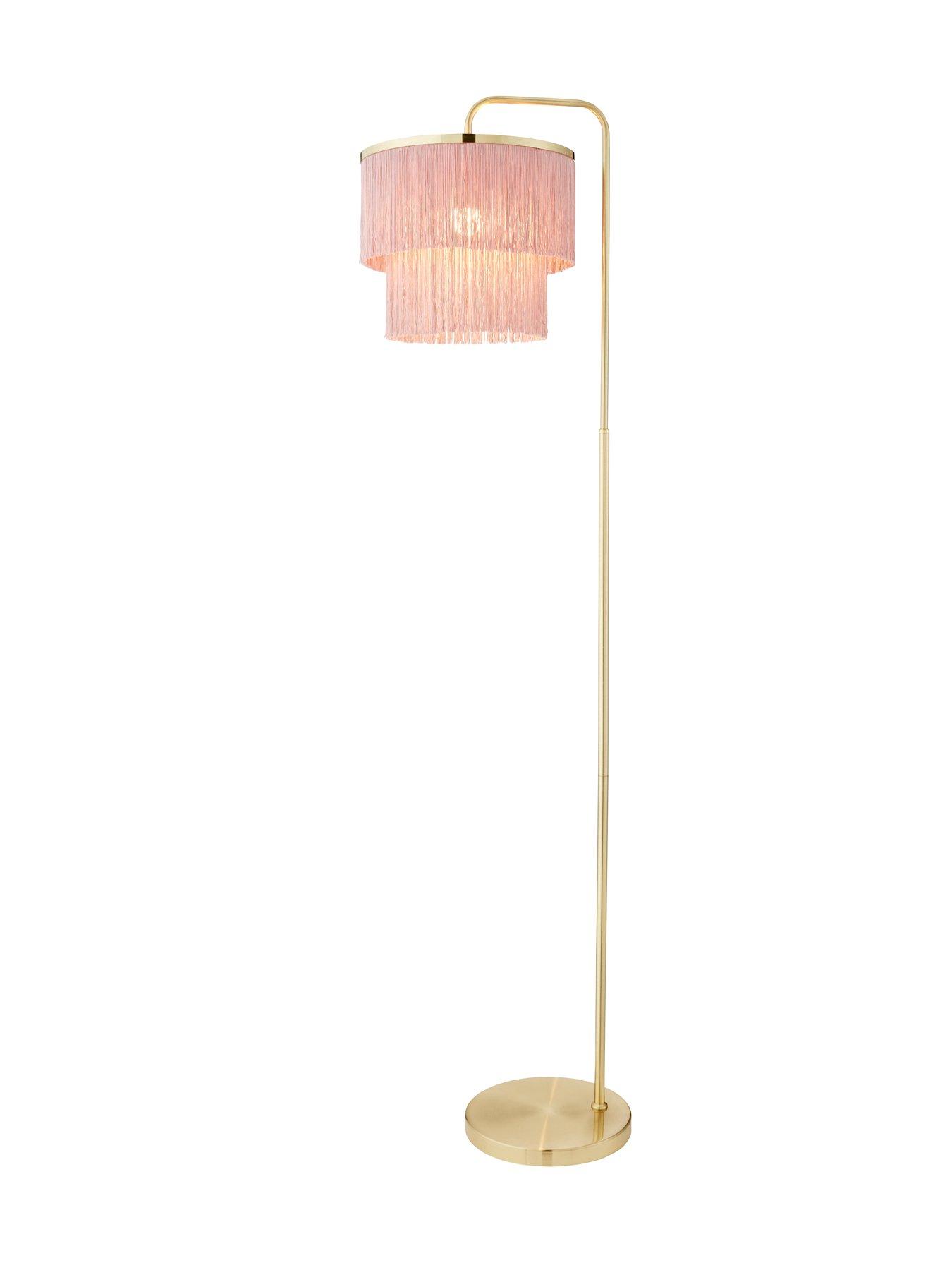 Fringe floor hot sale lamp