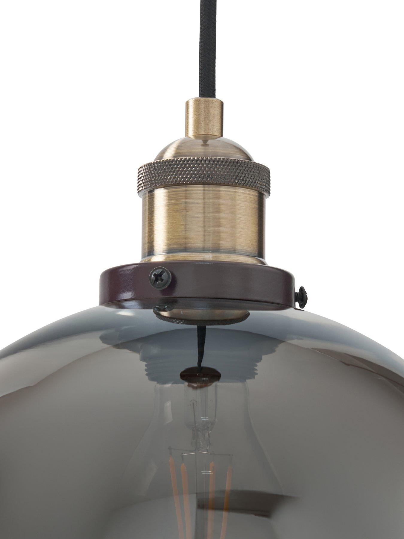 Image 6 of 6 of The Very Collection Newark Industrial 3-Light Cluster Light