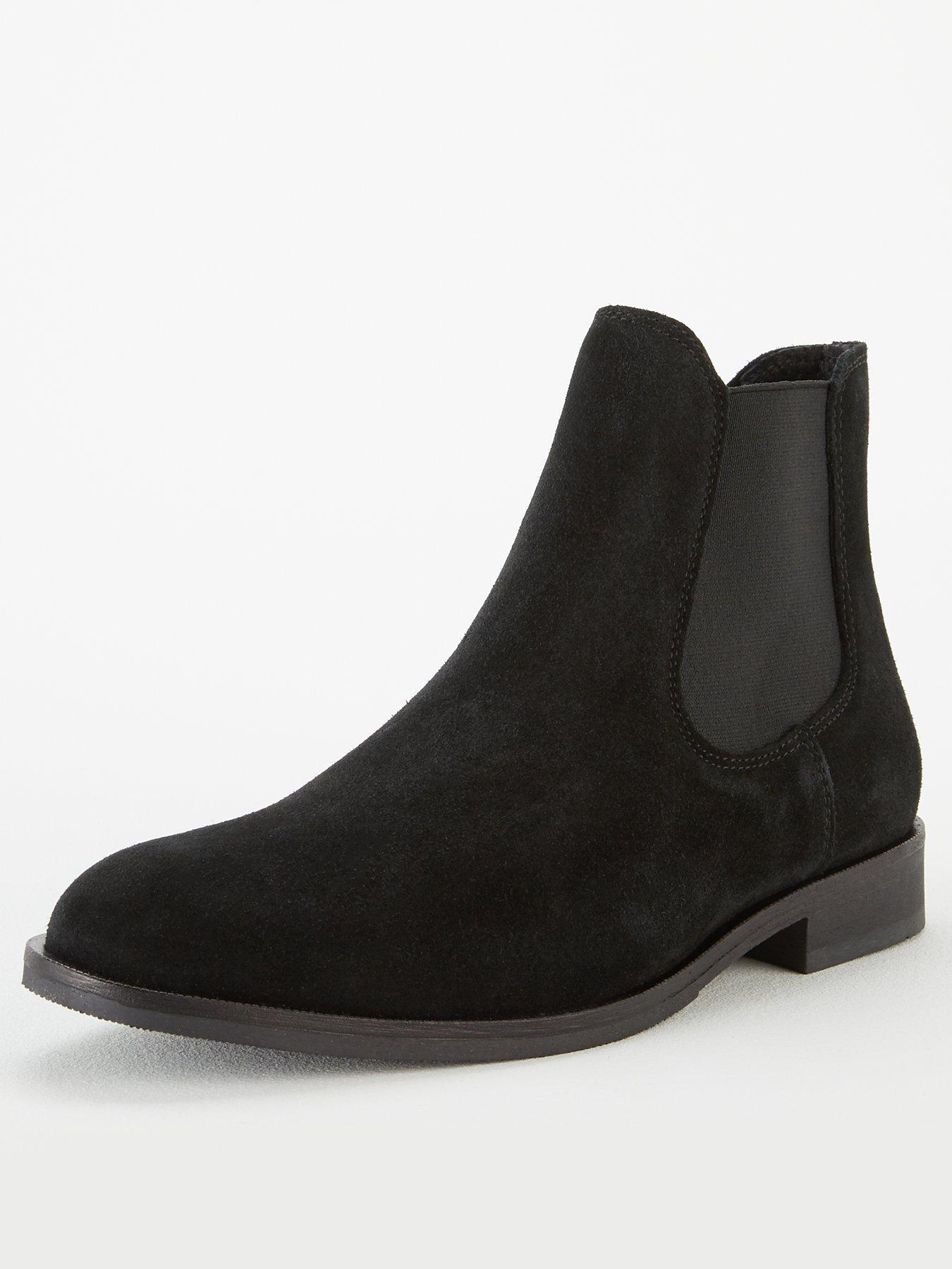 Selected Homme Louise Suede Chelsea Boots Black Very Co Uk