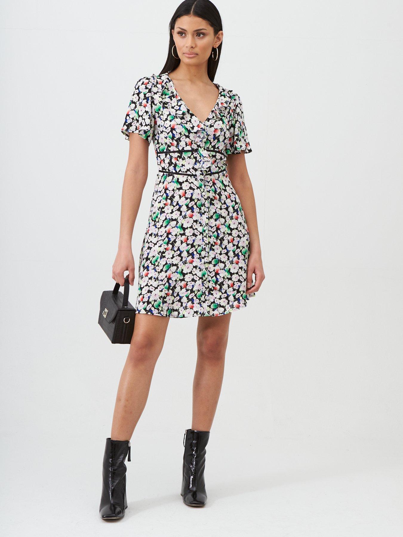 oasis frill dress
