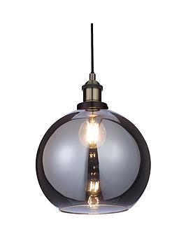 Product photograph of Newark Industrial Pendant Ceiling Light from very.co.uk