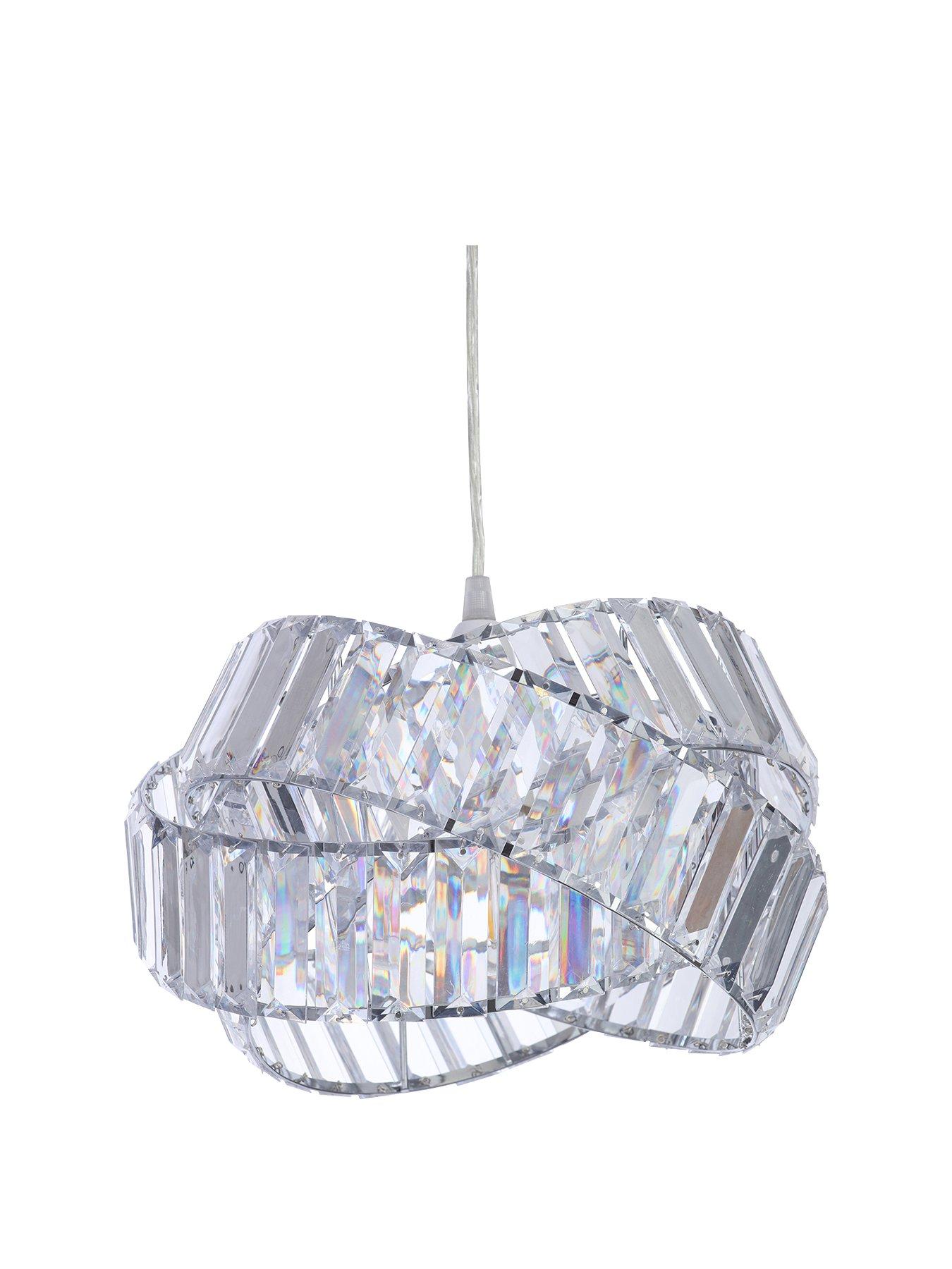 Warm White 3000K White Diamond LED Light Ceiling Lamp Chandelier Lighting Fixture 53 cm Wide 53 cm Deep 9 cm High 