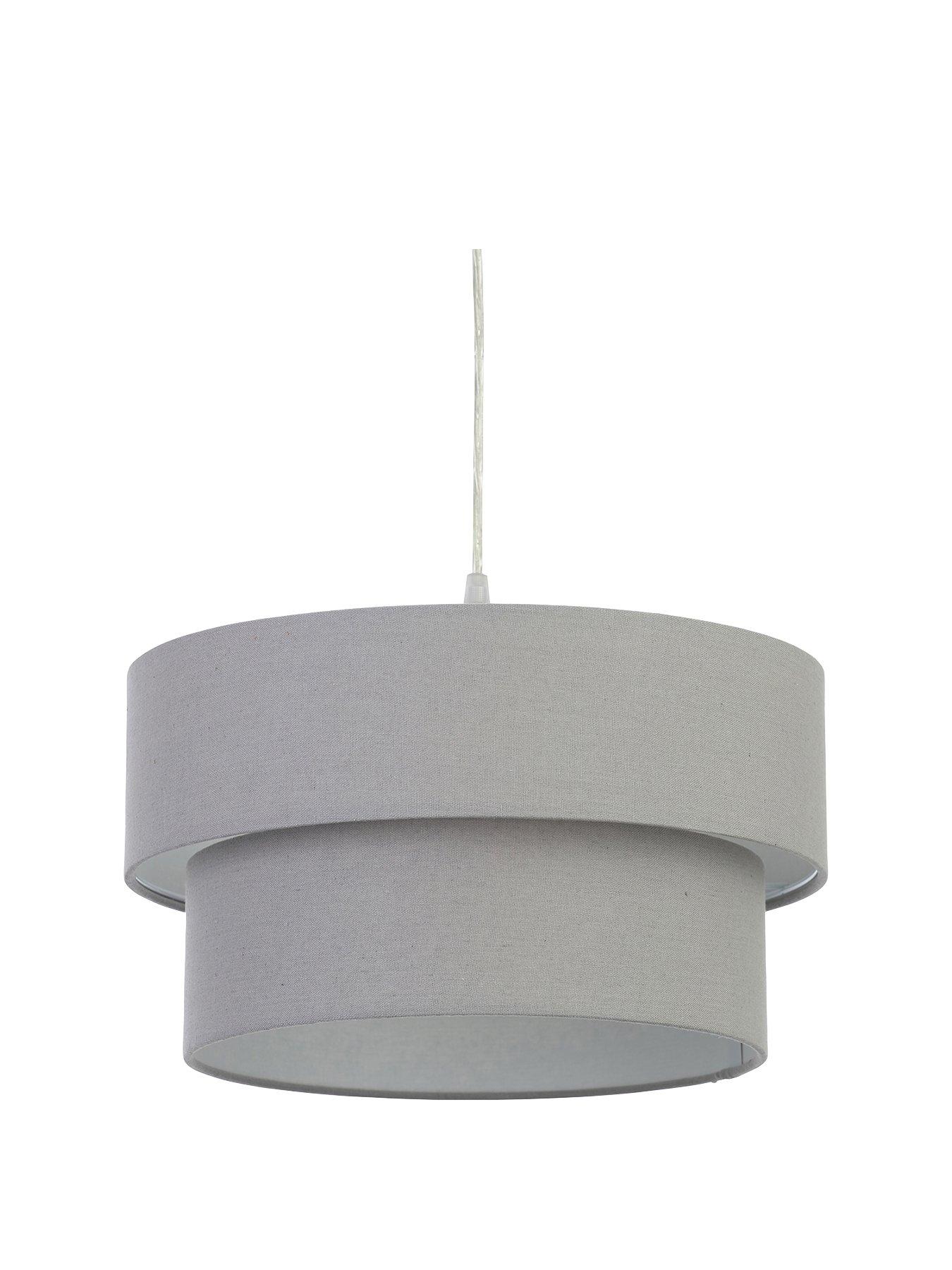 Very Home Tuscon Tiered Lightshade - Grey