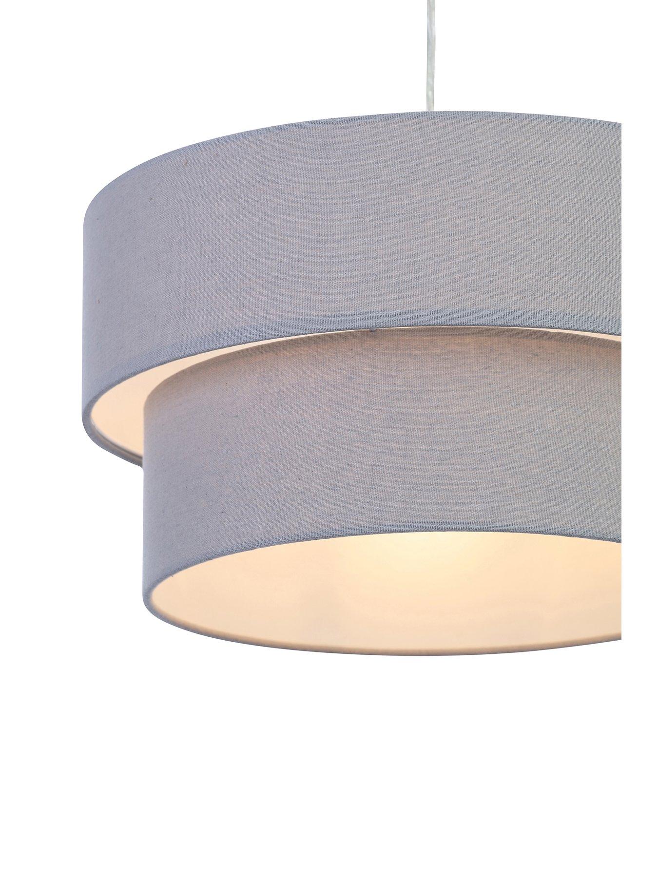 Image 3 of 6 of Very Home Tuscon Tiered Lightshade - Grey