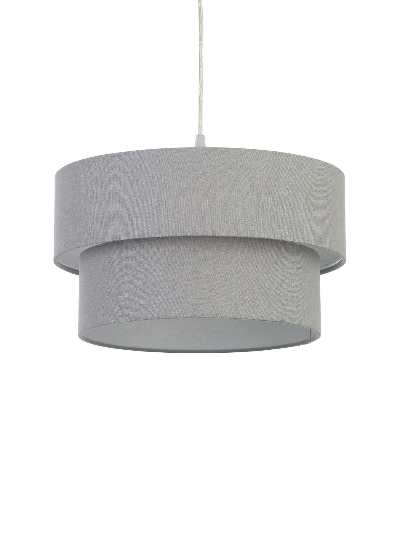 Image 4 of 6 of Very Home Tuscon Tiered Lightshade - Grey
