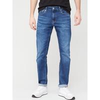 Calvin Klein Jeans 026 Slim Fit Jeans - Mid Blue | very.co.uk