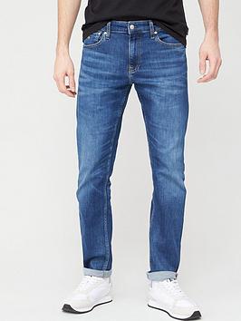 Calvin Klein Jeans 026 Slim Fit Jeans - Mid Blue | very.co.uk