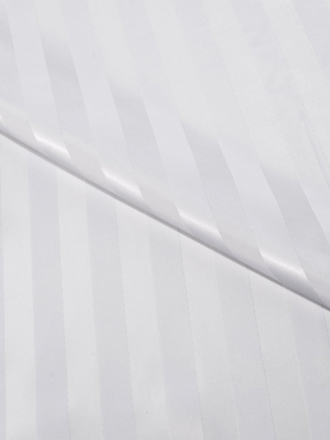 Image 3 of 5 of Croydex White Regency Stripe Hook N Hang Shower Curtain