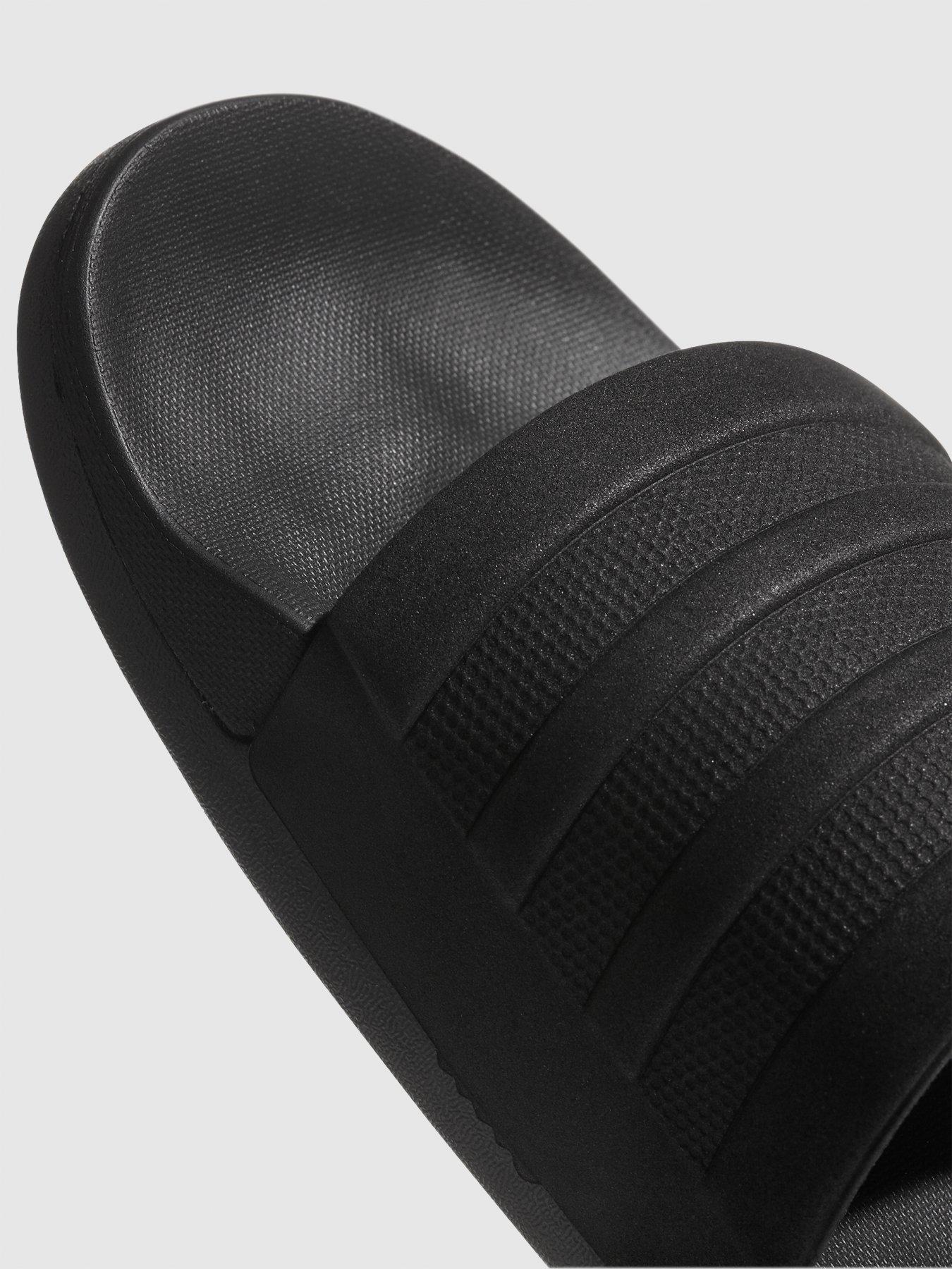 black comfort slides