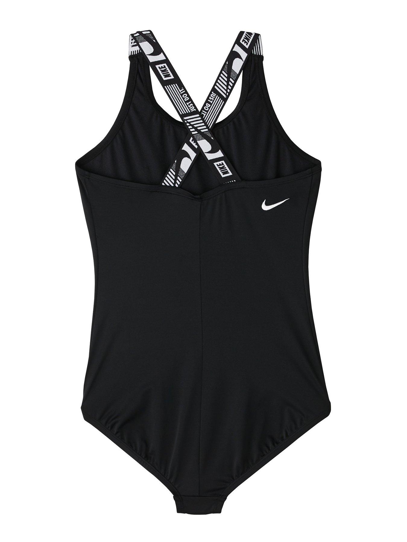 black nike swimming costume