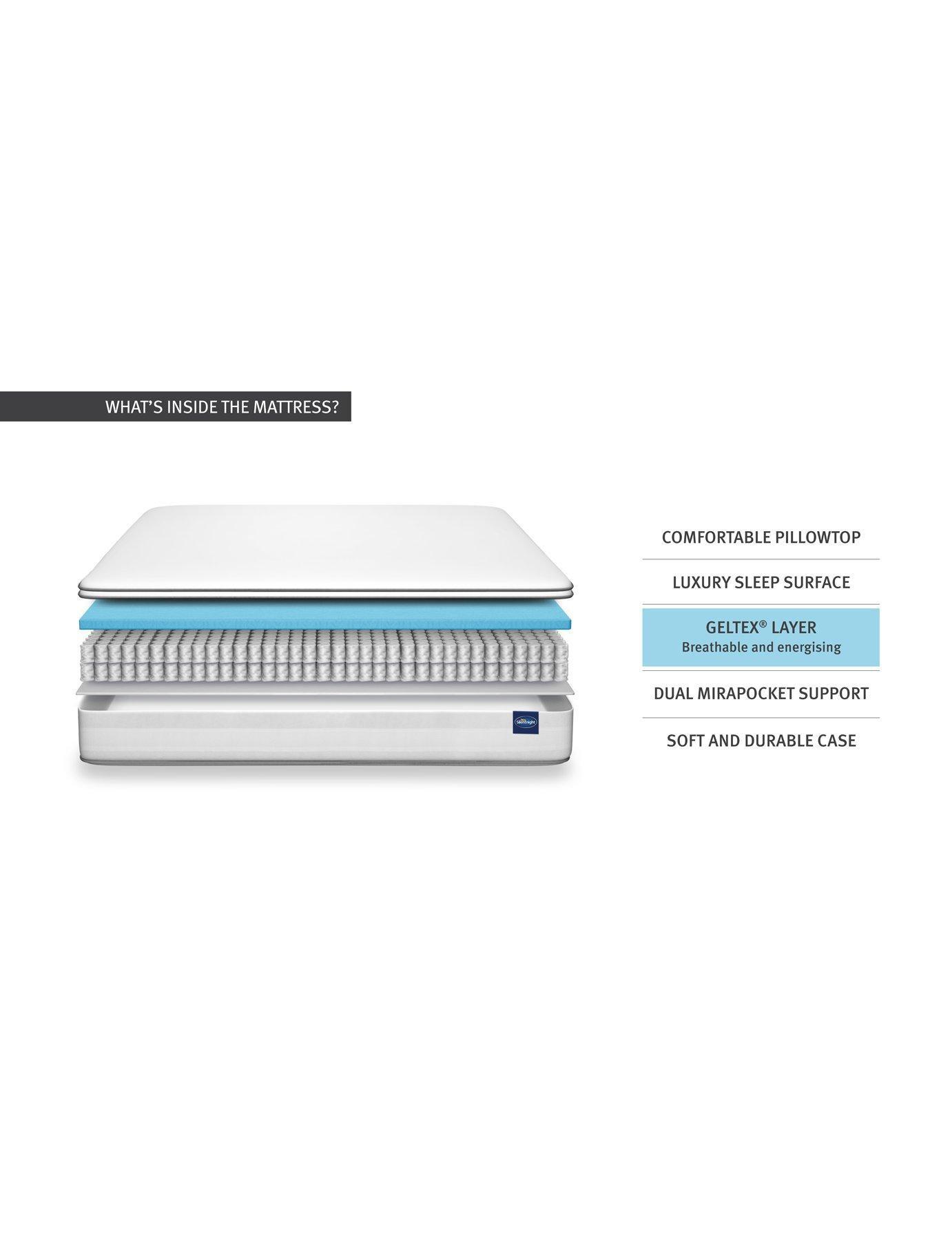 Image 5 of 6 of Silentnight 2800 Pocket Gel Pillowtop Mattress&nbsp;-&nbsp;Medium Soft