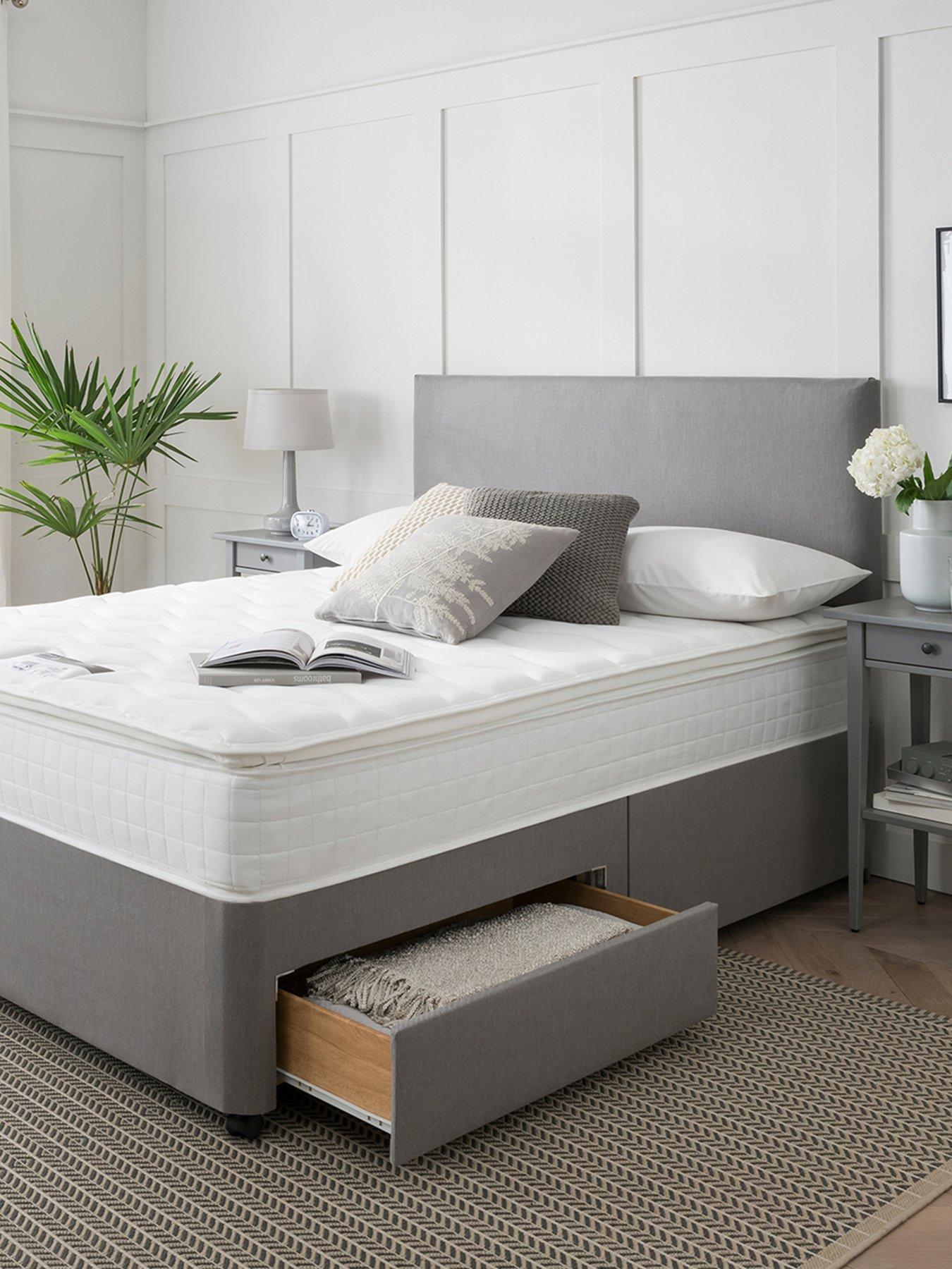 Product photograph of Silentnight 1000 Pocket Memory Pillowtop Mattress - Medium Firm from very.co.uk