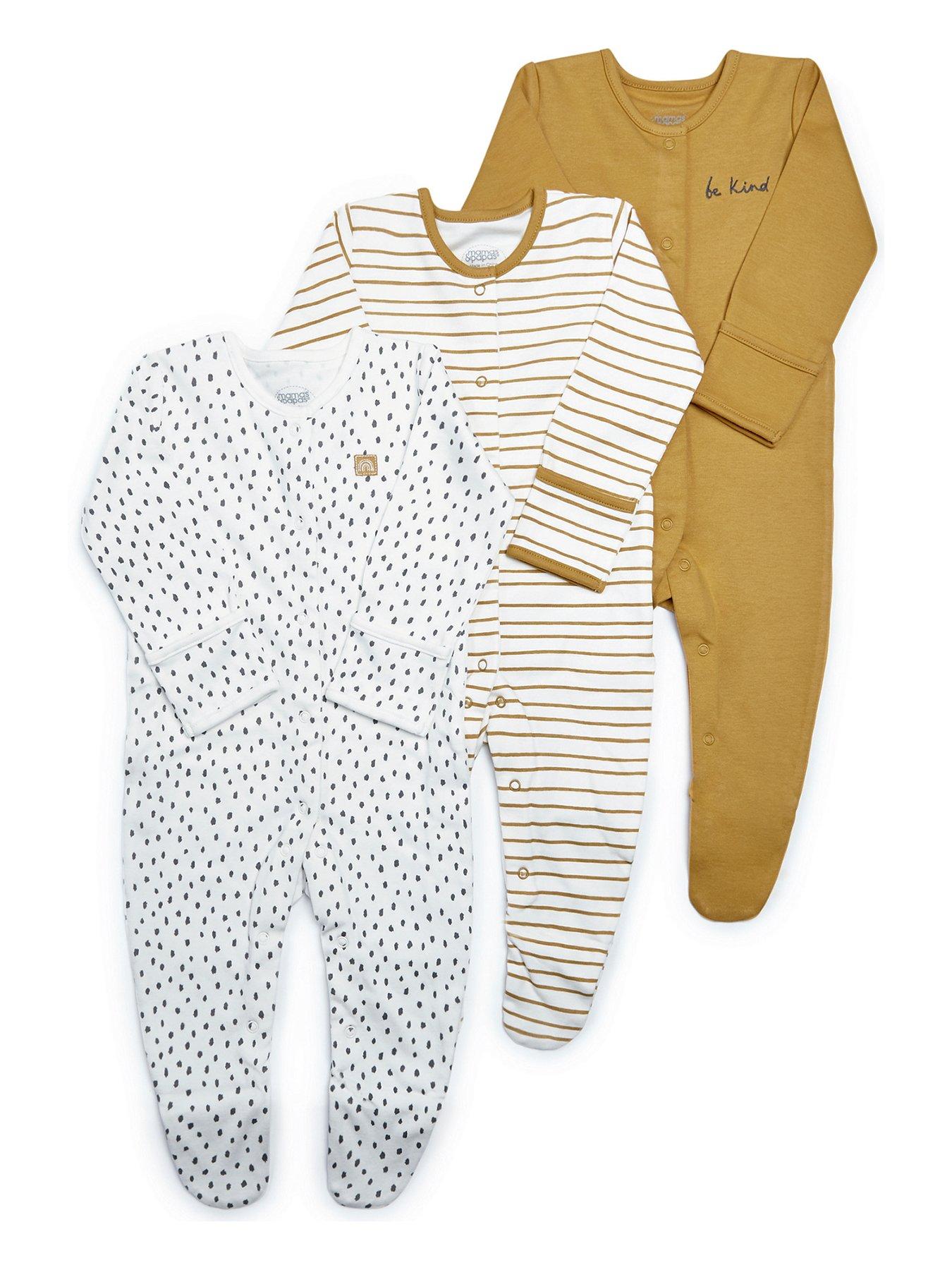 Mamas & Papas Unisex 3 Pack Be Kind Sleepsuits review