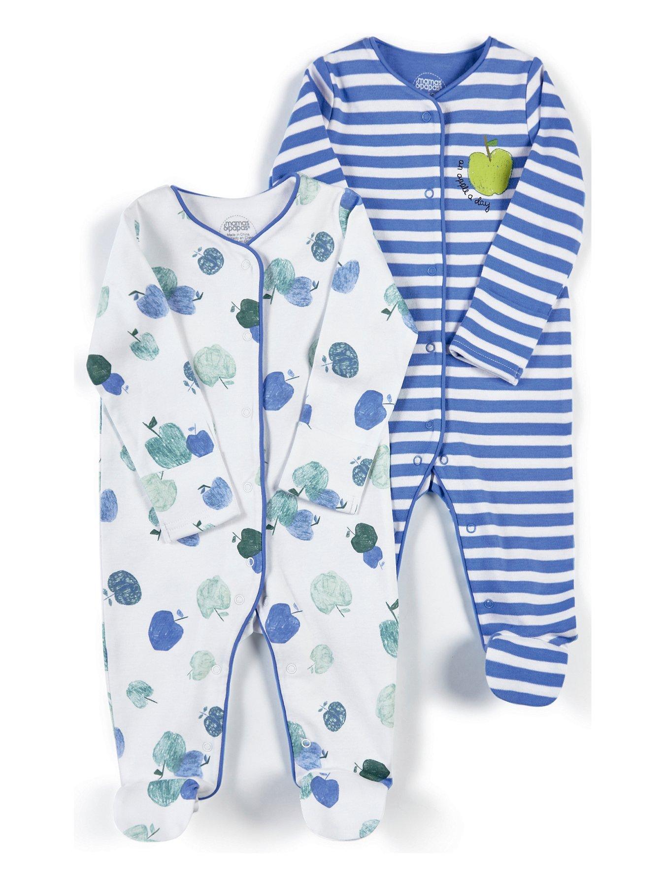 pack of baby boy sleepsuits