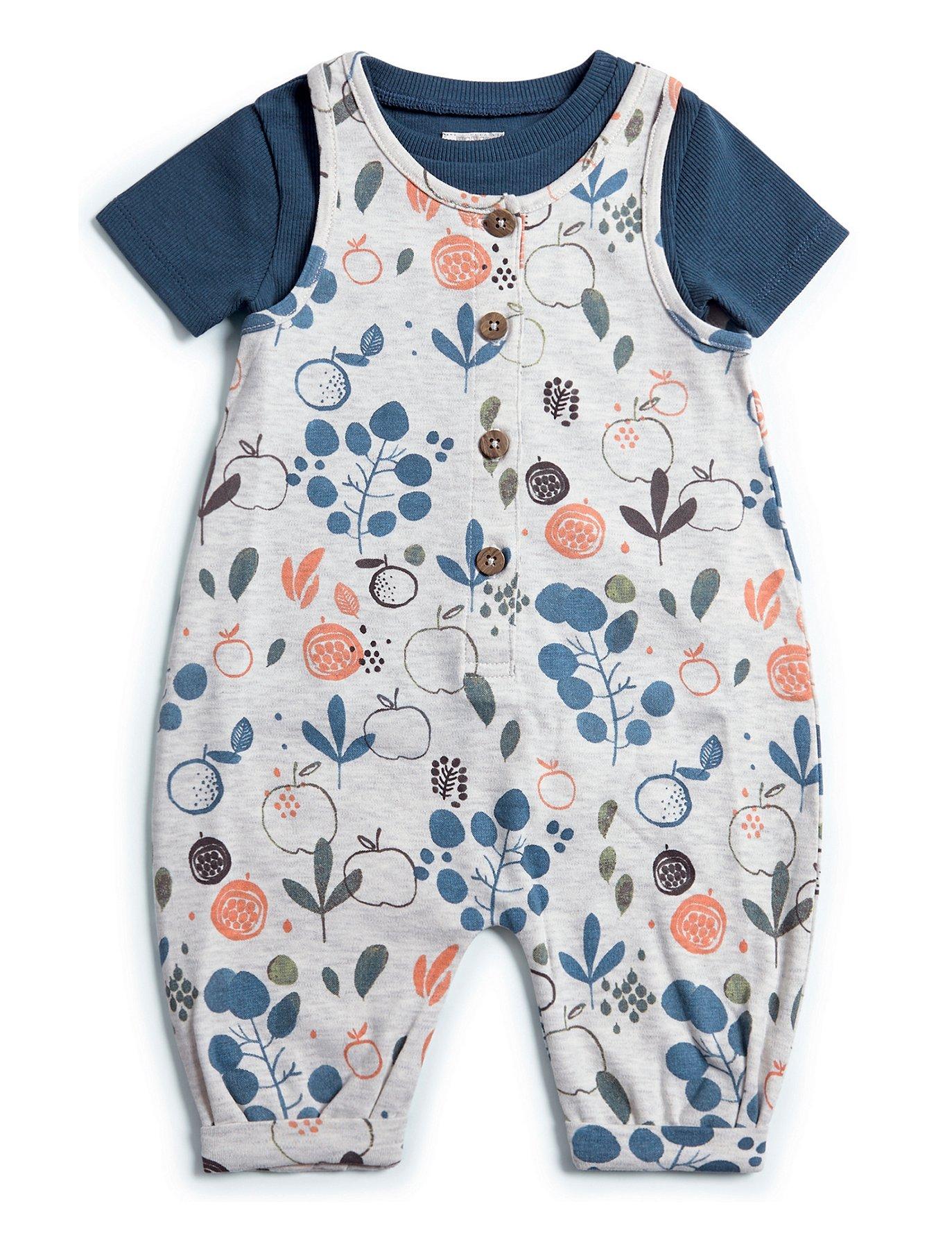 Mamas & Papas Baby Girls Garden Dungaree Set review