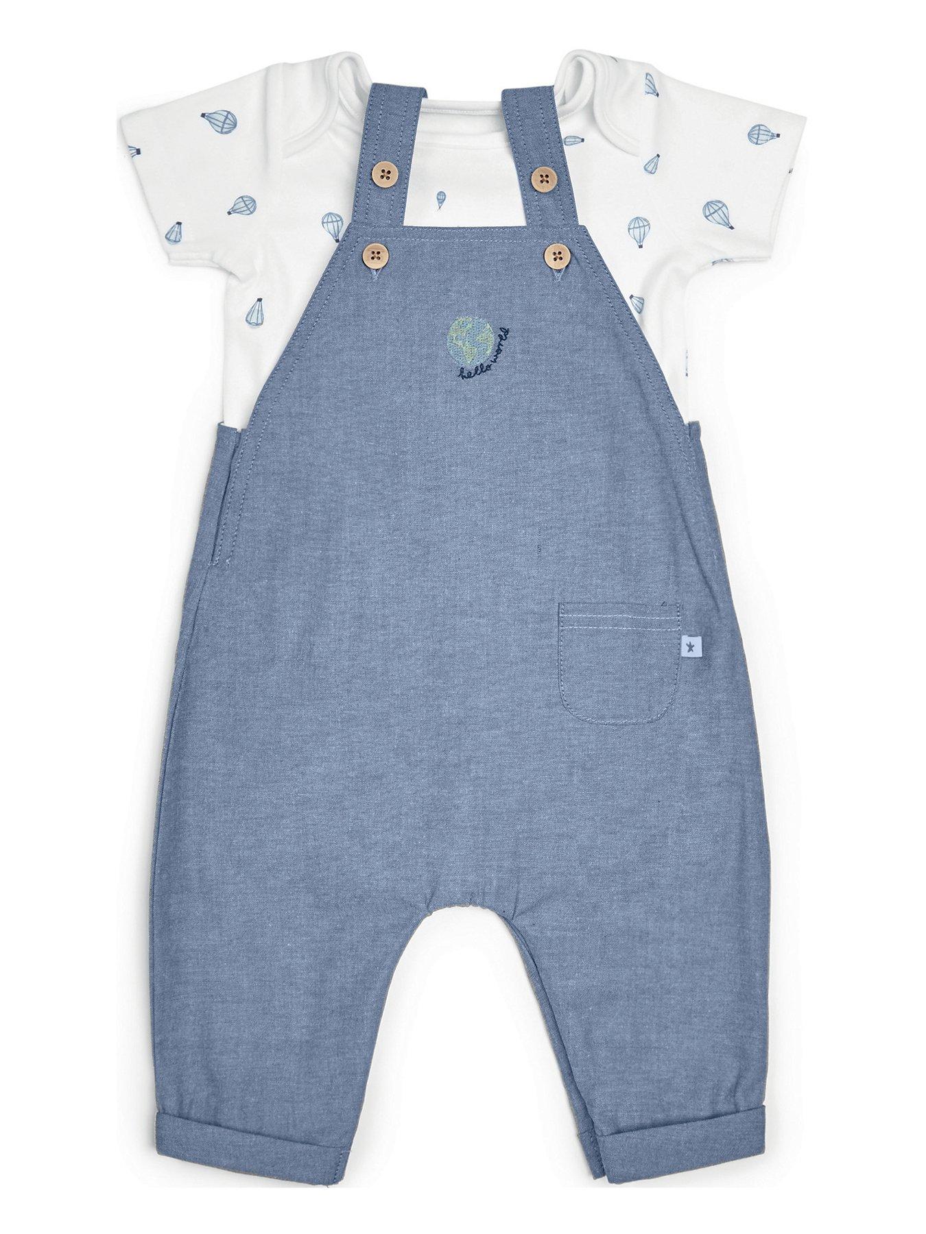 Mamas & Papas Baby Boys 2 Piece Dungaree Set review