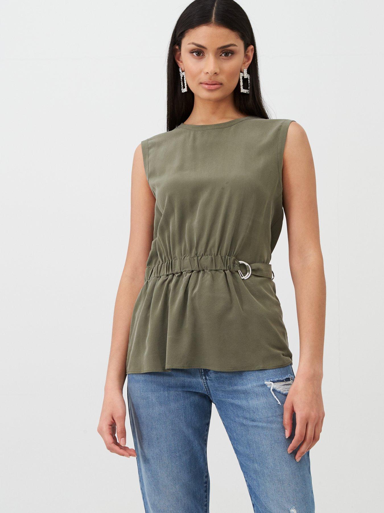 Boss Casual Silk Sleeveless Waist Top review