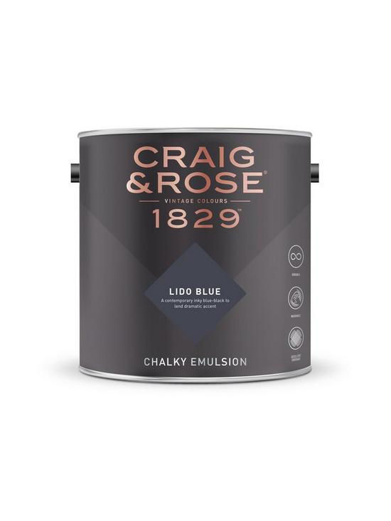 stillFront image of craig-rose-1829-lido-blue-chalky-emulsion-paint-ndash-25-litre-tin