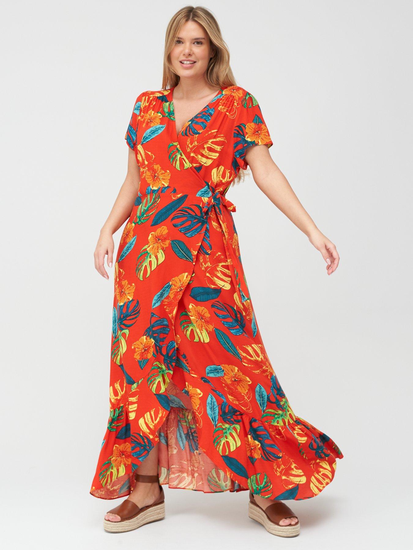 wrap dress viscose