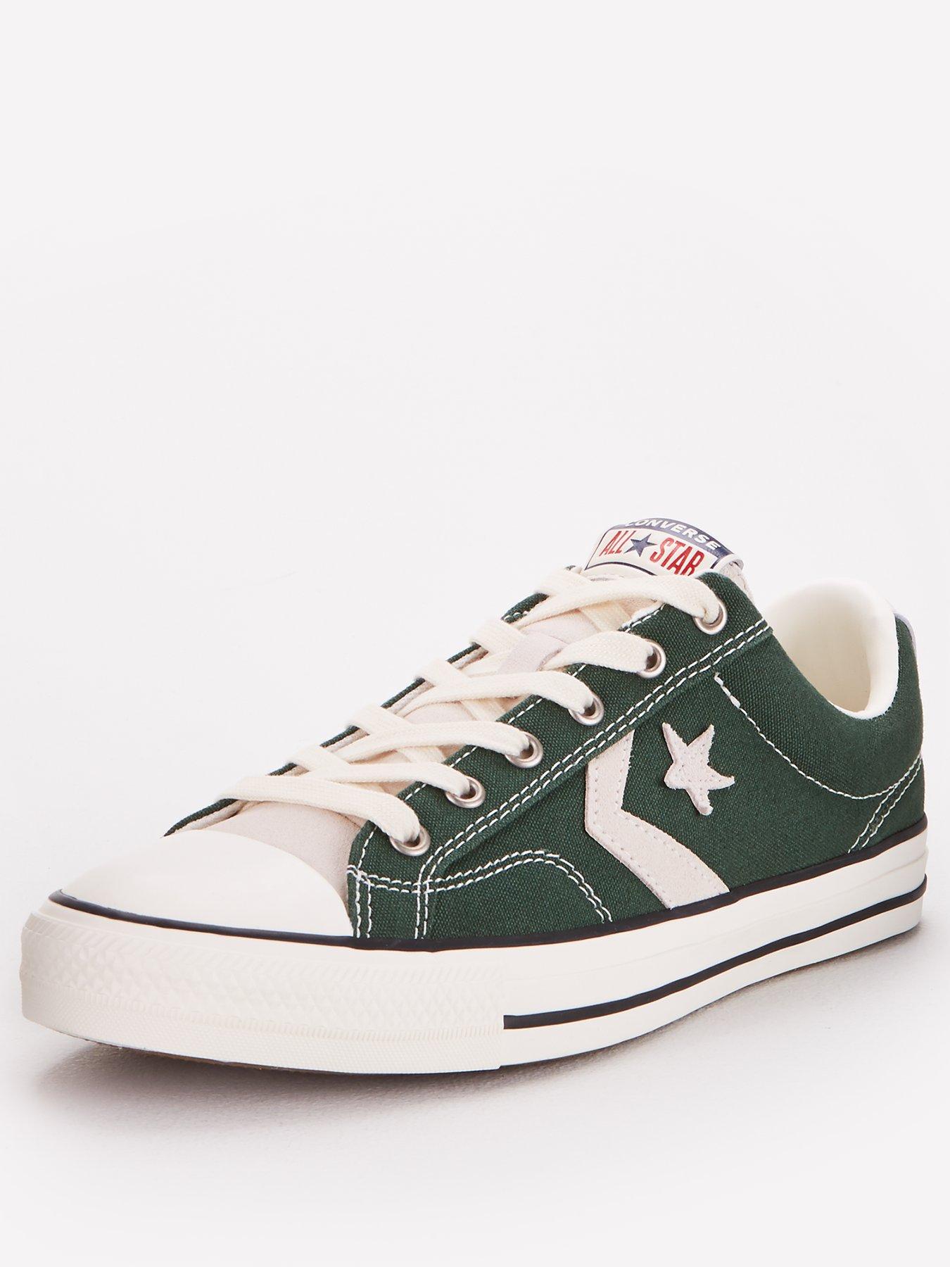 converse star player white green