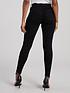  image of v-by-very-ella-high-waist-open-rips-skinny-jean-black