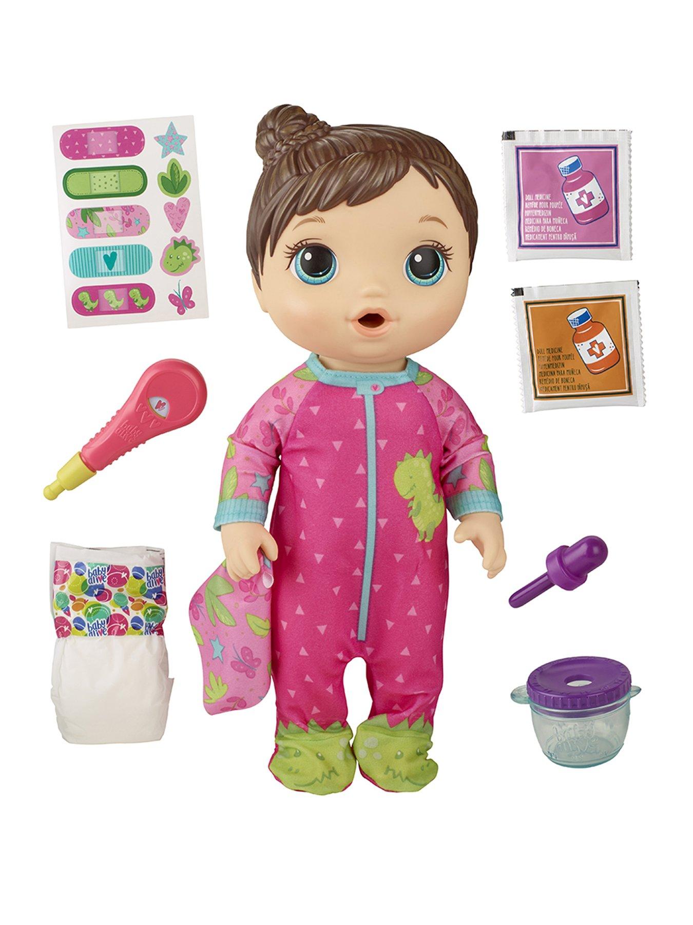 baby alive doll brown hair