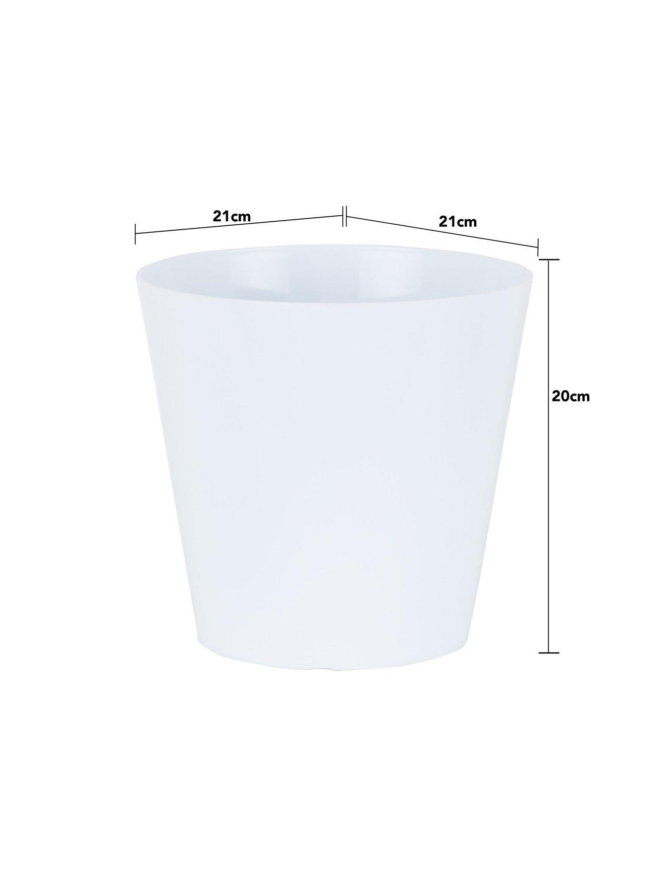 Image 5 of 5 of Wham Set of 4 White 21cm Round Studio Planter Covers