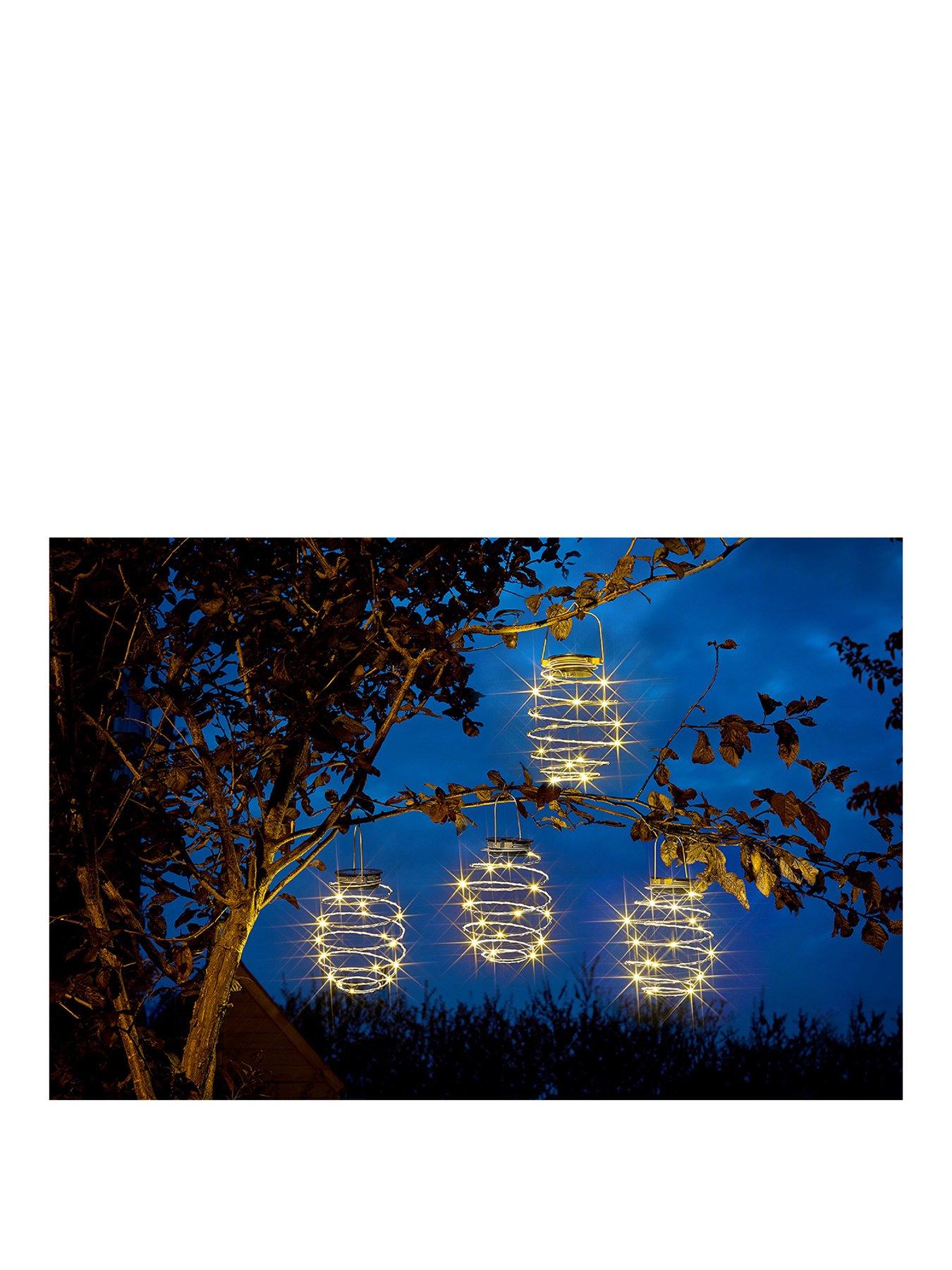 Solar spiral deals garden lights