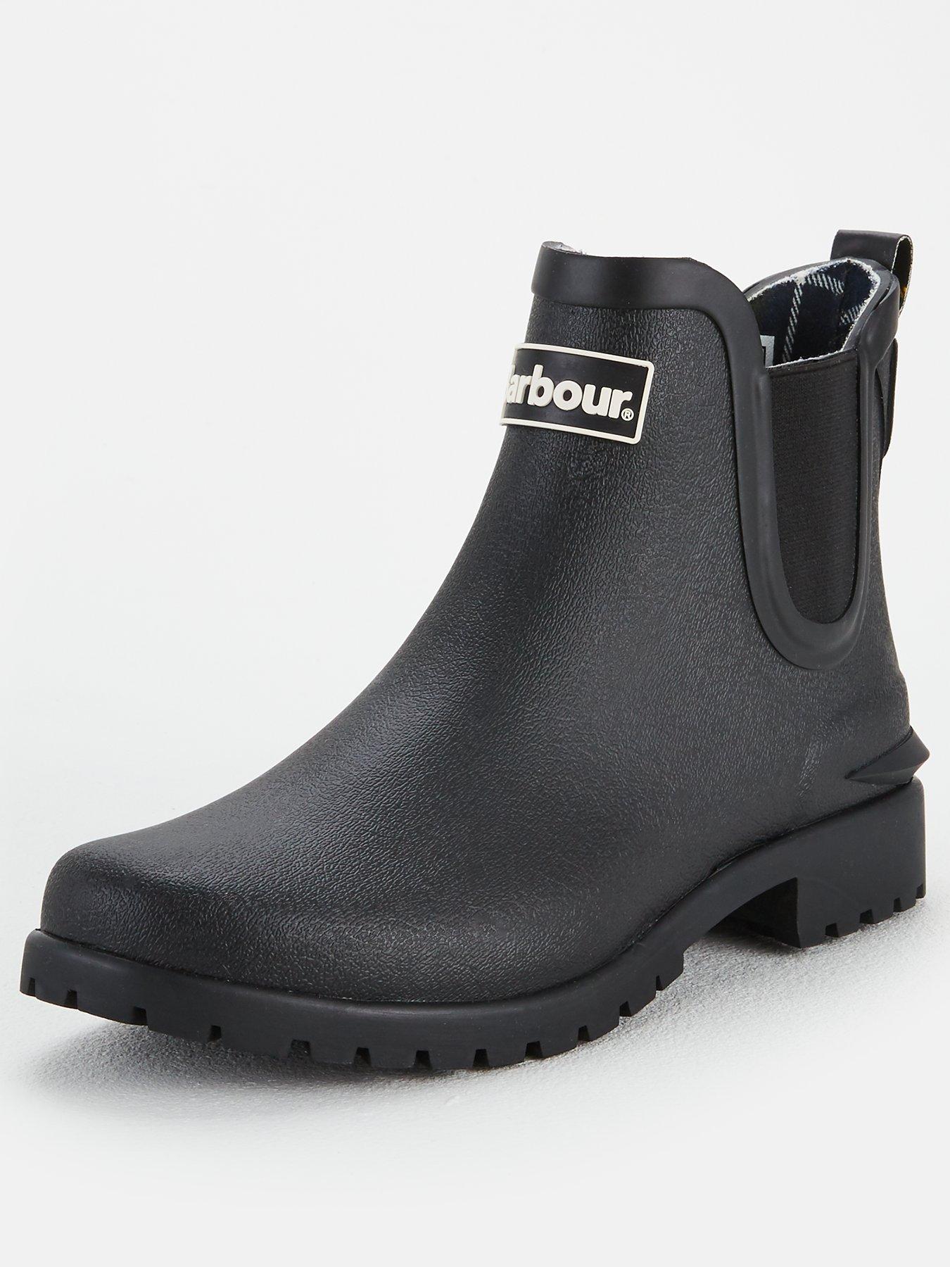 barbour short wellington boots