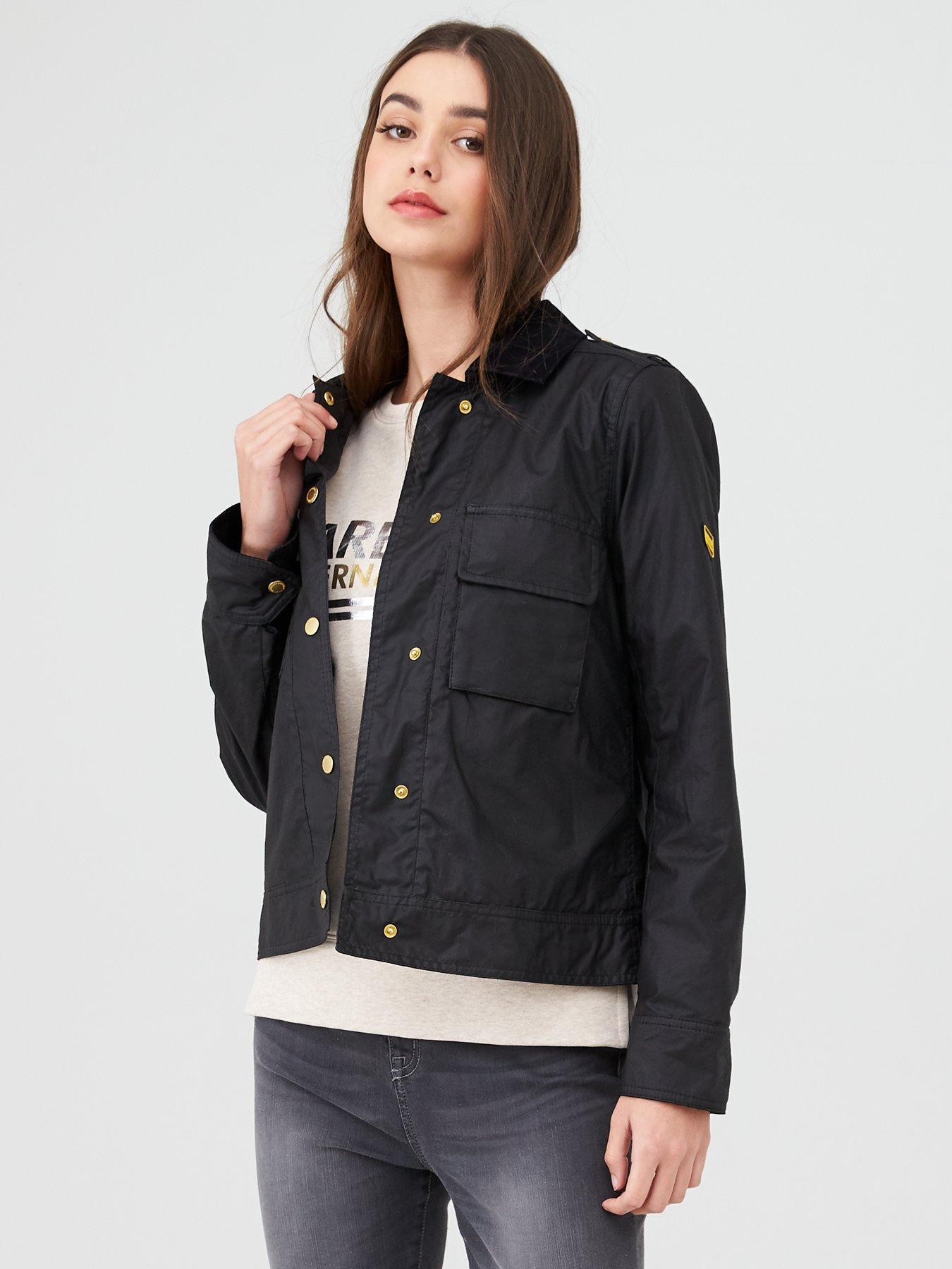 ladies barbour wax jacket size 20
